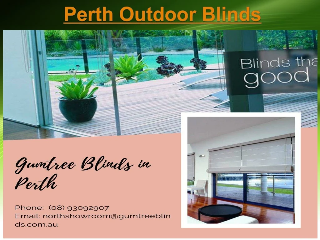 perth outdoor blinds