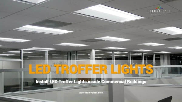 Long Lasting LED Troffer Lights With 50000 Hours