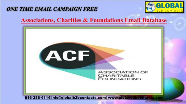 Associations, Charities & Foundations Email Database