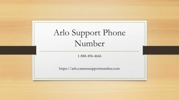 Arlo Support phone number 1-888-496-4666