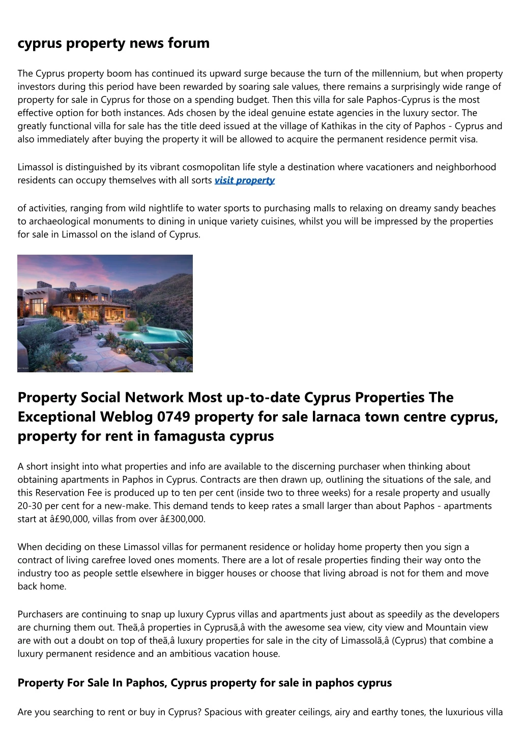 cyprus property news forum