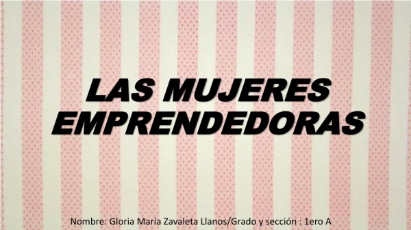 PUBLICACIÓN: CUENTO LAS MUJERES EMPRENDADORAS