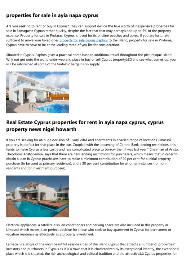 property for sale cyprus larnaca - Reduced Prices