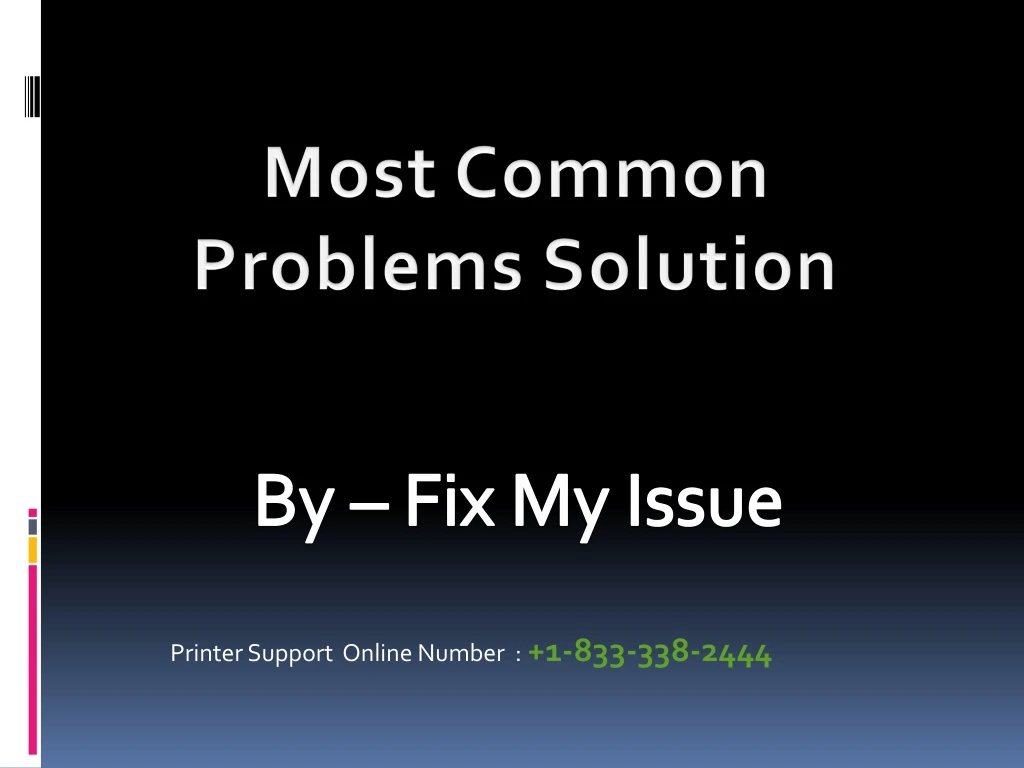 most common problems solution