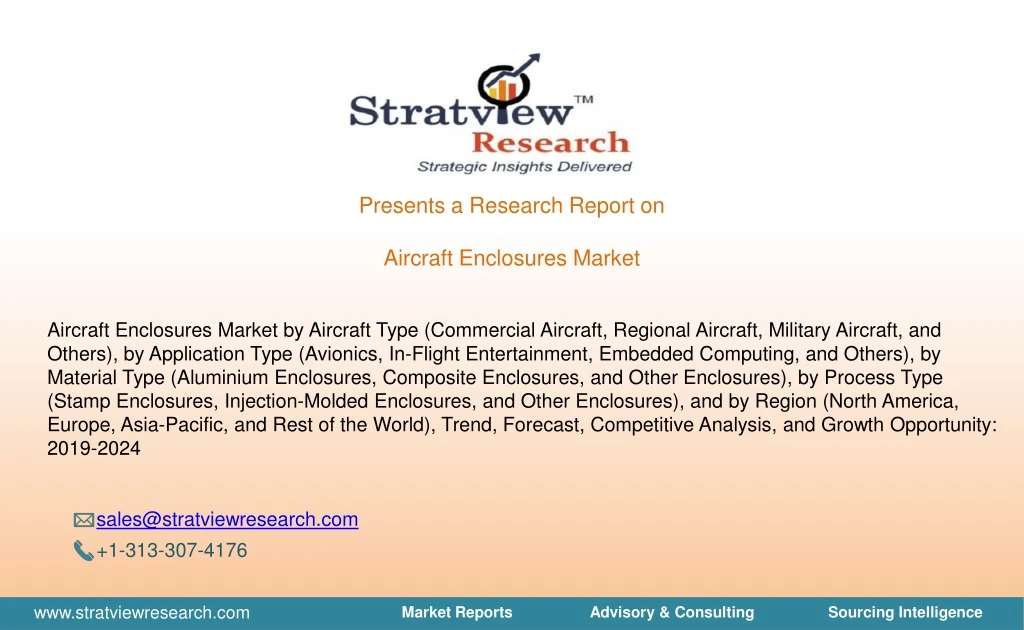 presents a research report on aircraft enclosures