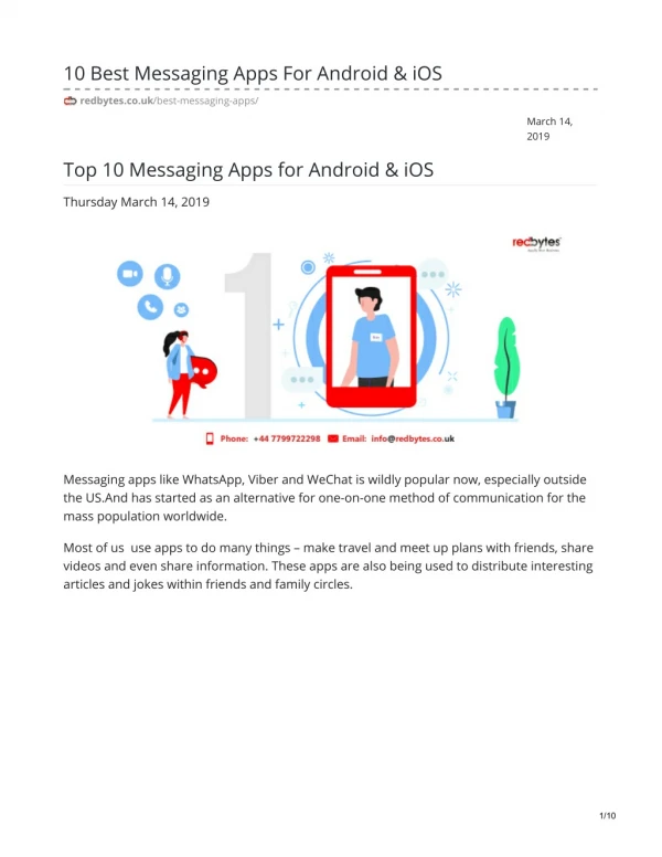 10 Best Messaging Apps For Android & iOS in UK