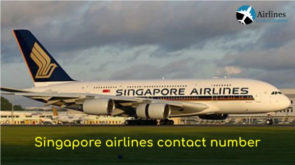 Singapore airlines contact number