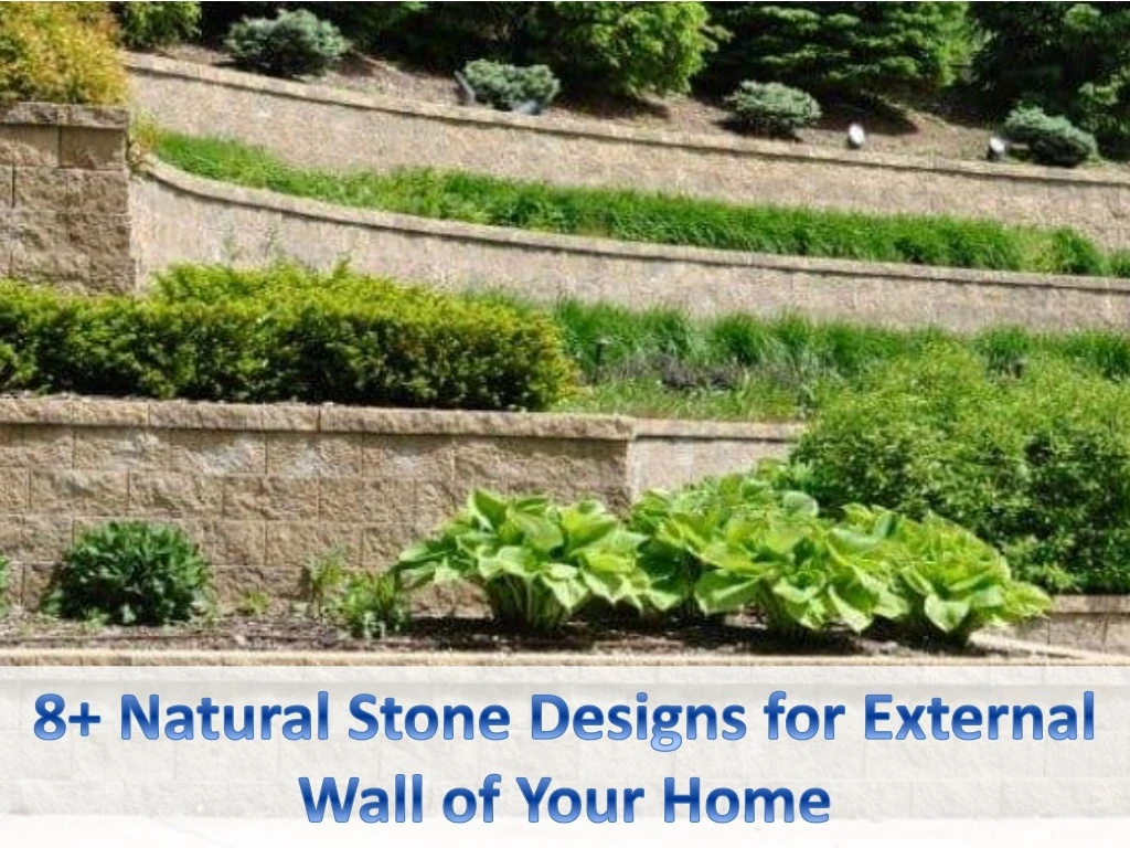 8 natural stone designs for external wall of your home