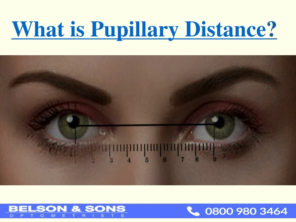 what is pupillary distan ce