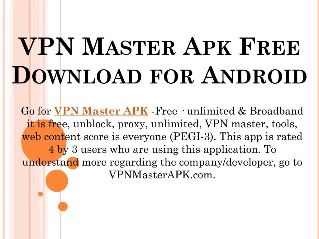 vpn master apk free download for android