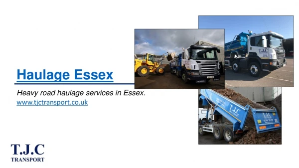Haulage Essex Services