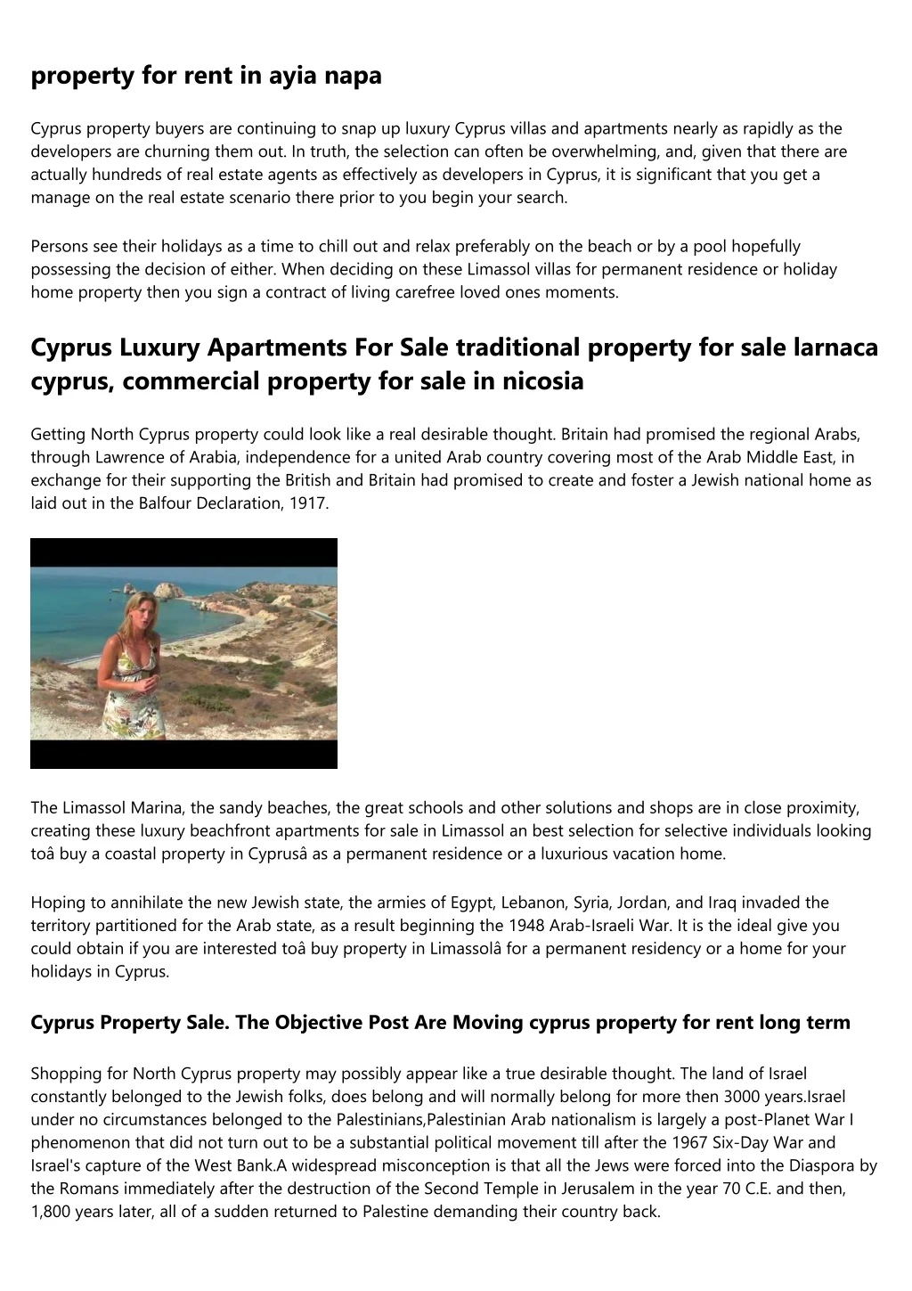property for rent in ayia napa