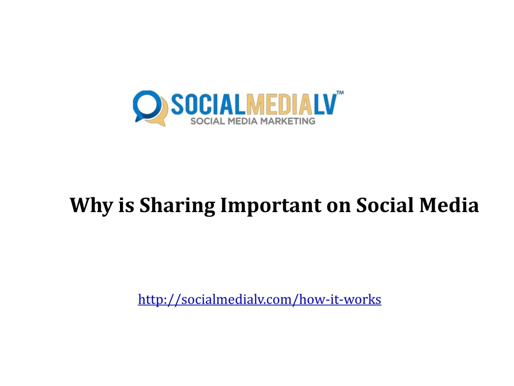 w hy is sharing important on social media