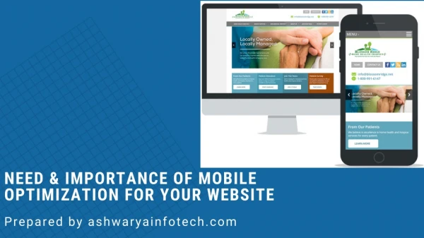 Need & Importance of Mobile Optimization For Your Website.