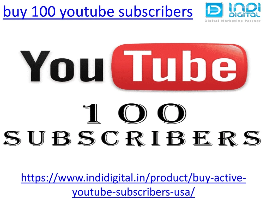 buy 100 youtube subscribers