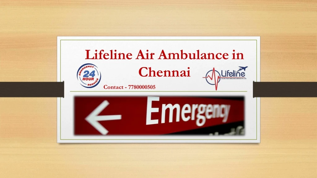 lifeline air ambulance in chennai