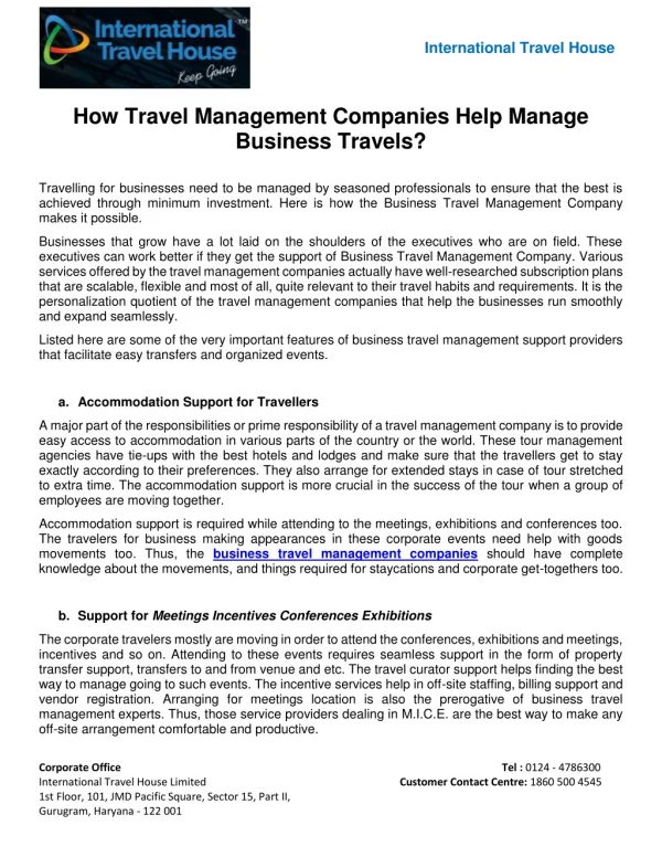 How Travel Management Companies Help Manage Business Travels?