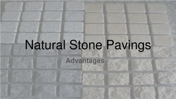 What are the key advantages of using natural stone paving over concrete?