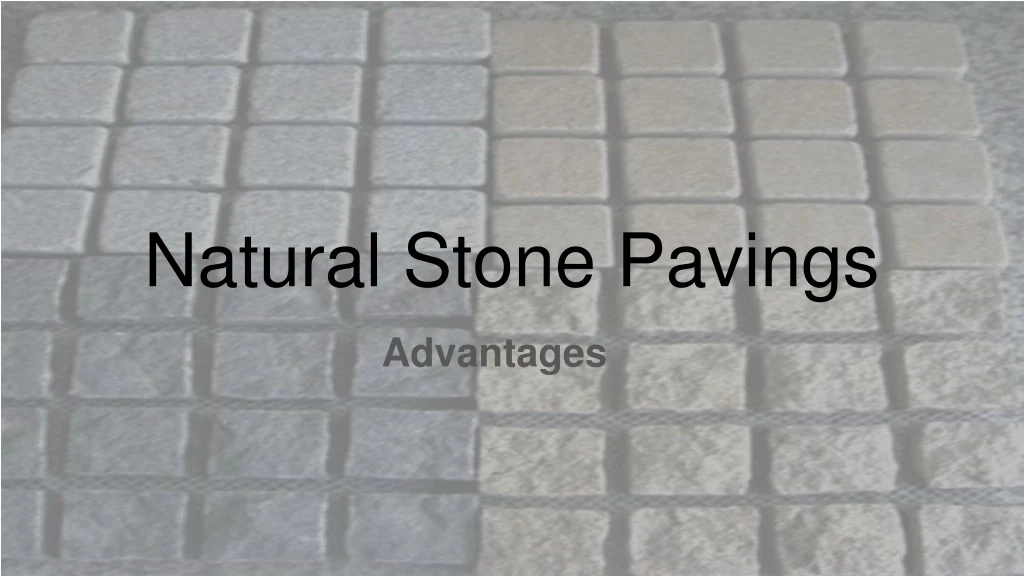 natural stone pavings