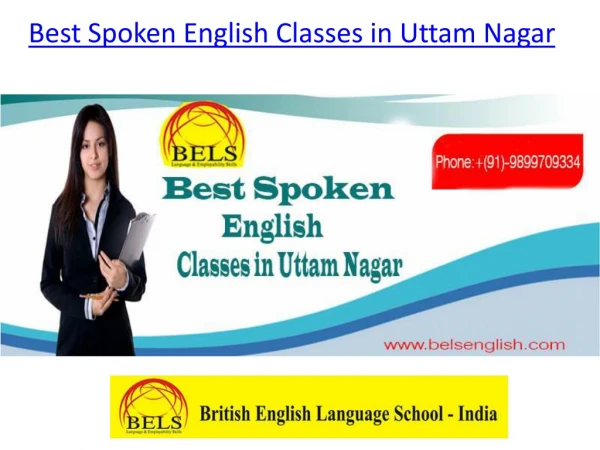 Best Spoken English Classes in Uttam Nagar