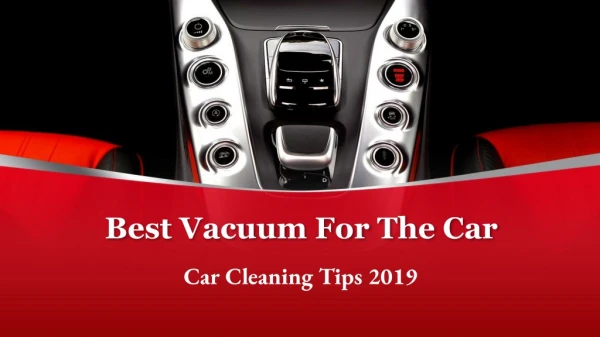 Car Cleaning Tips 2019