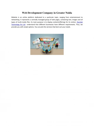 Web Development Company in Greater Noida - slide 1