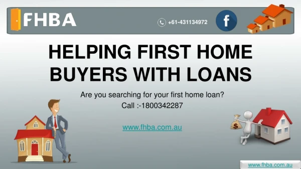 Get Your First Home Loan Australia with FHBA
