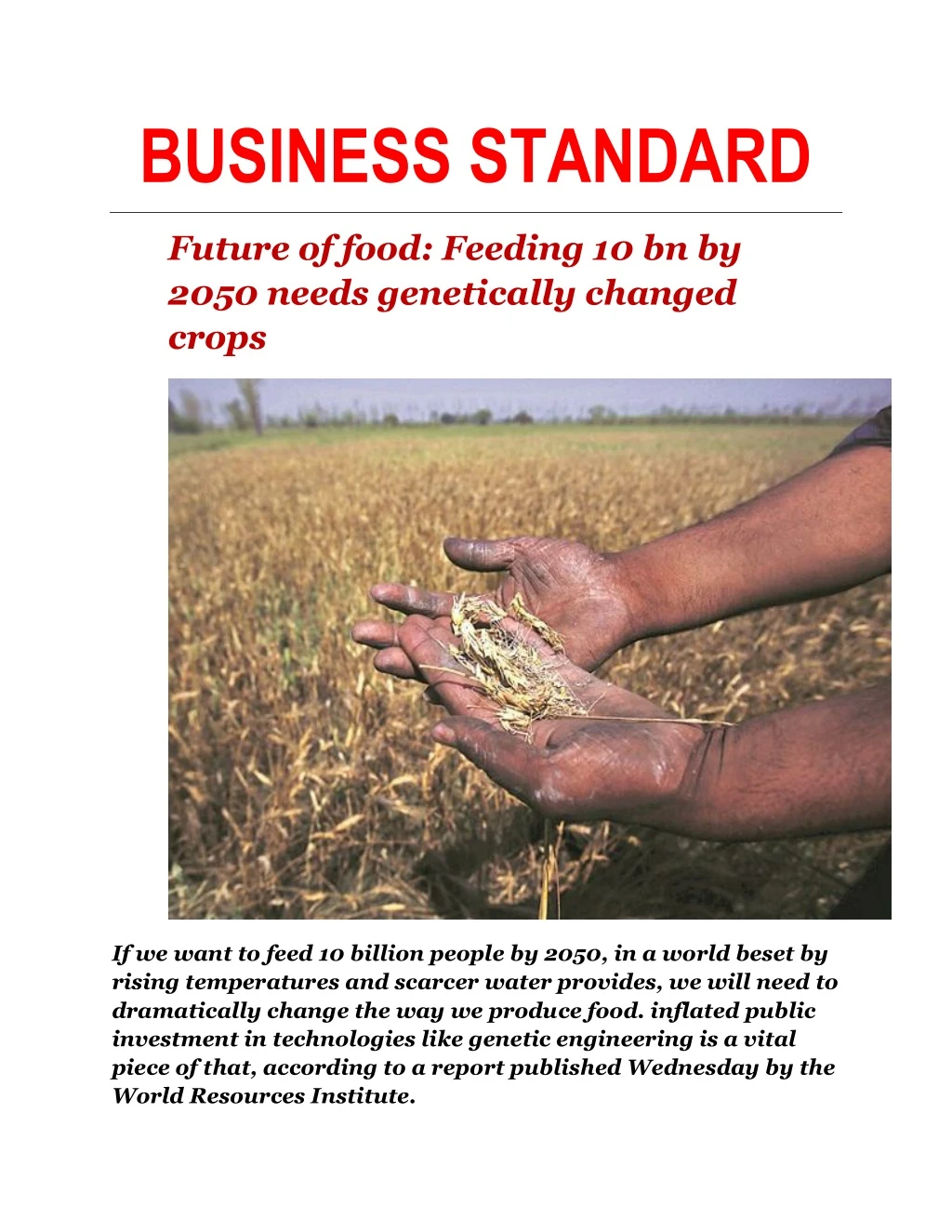 business standard