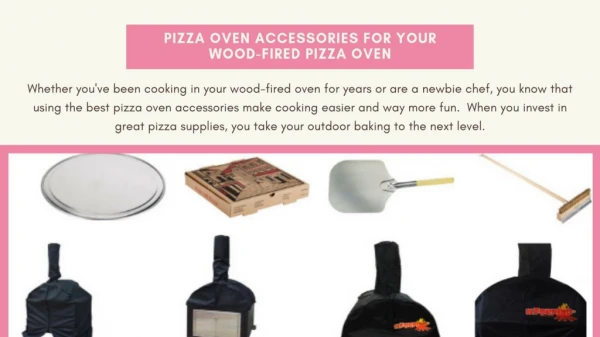 Pizza Oven Accessories for Your Wood Fired Pizza Oven