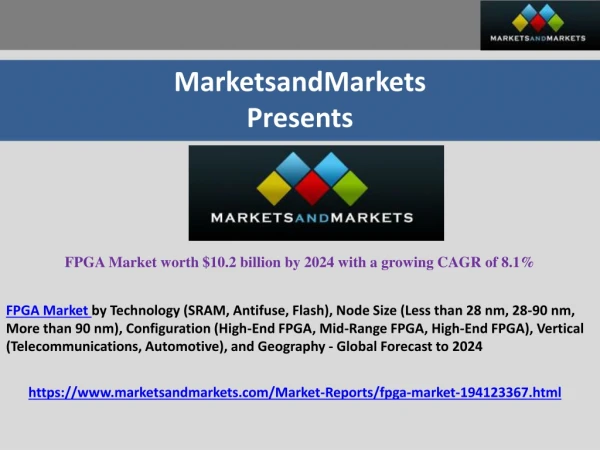 FPGA Market worth $10.2 billion by 2024 with a growing CAGR of 8.1%