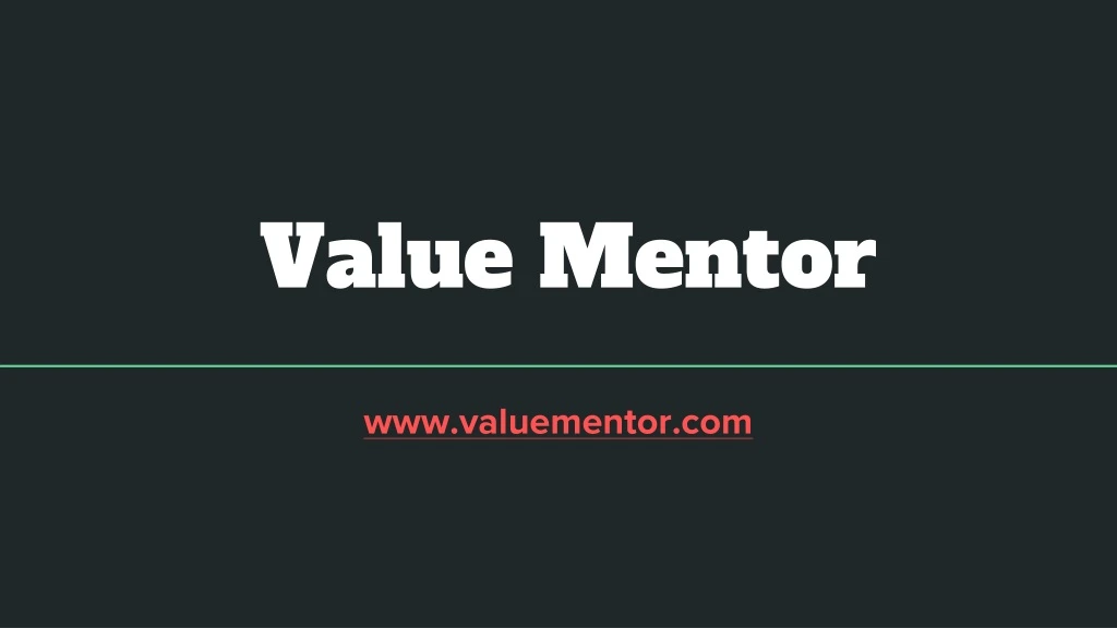 value mentor