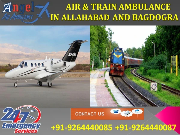 Get Angel Air & Train Ambulance in Allahabad with Top Class ICU Care