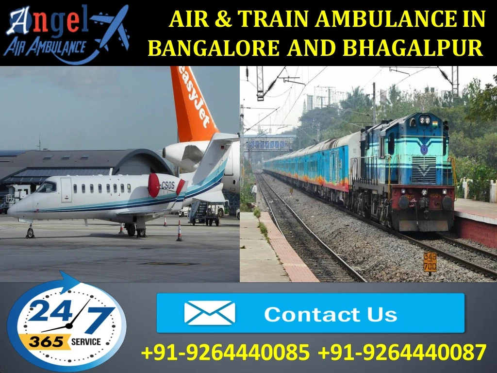 air train ambulance in bangalore and bhagalpur