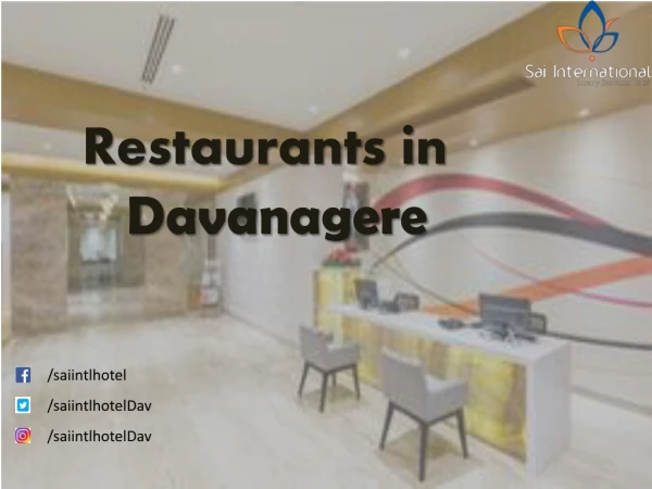 Restaurants in Davanagere