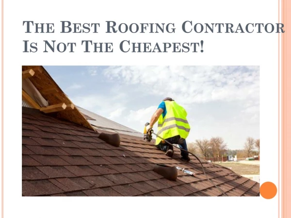 How to Find the best Roofing Contractor by A&R Construction
