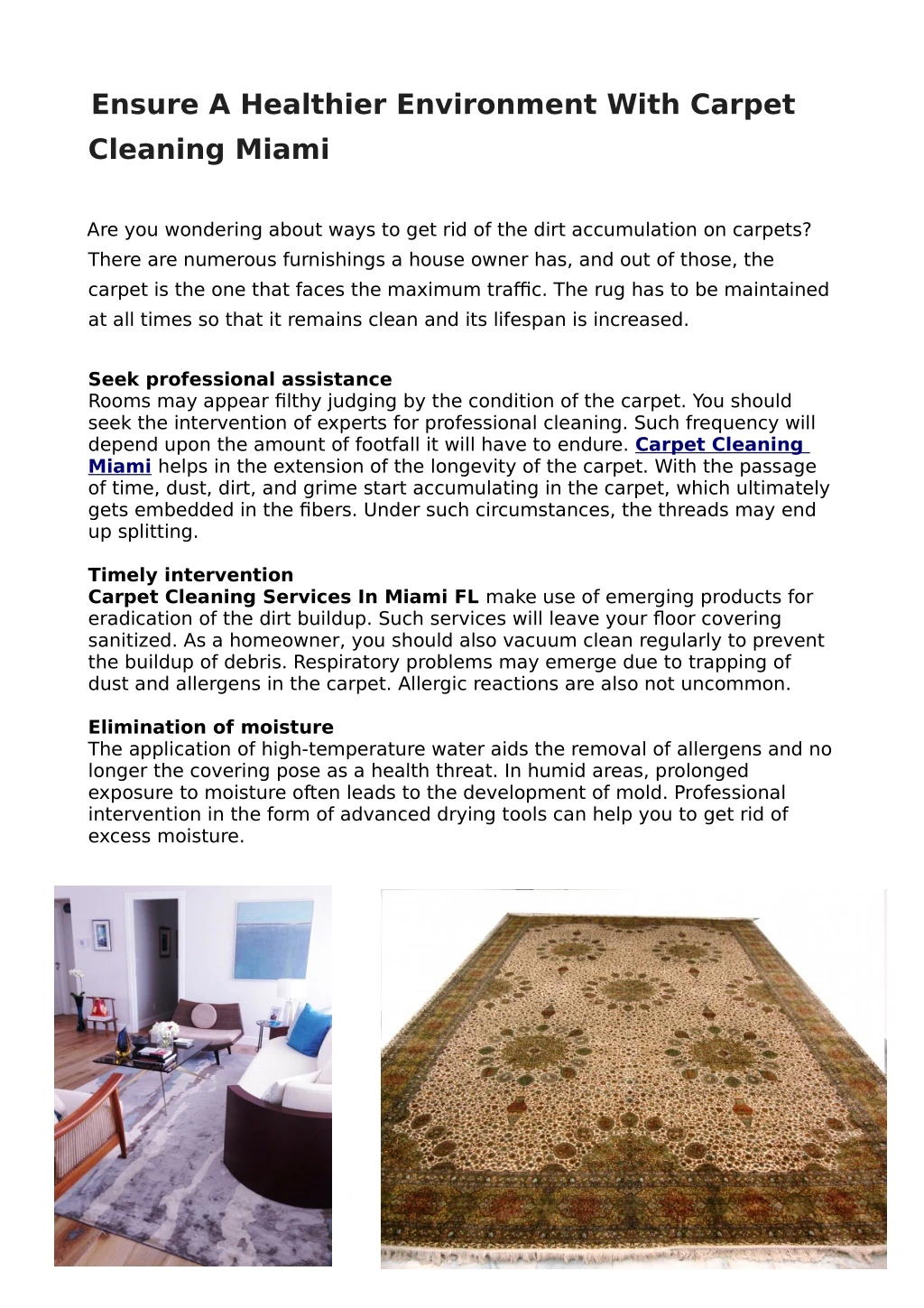 ensure a healthier environment with carpet