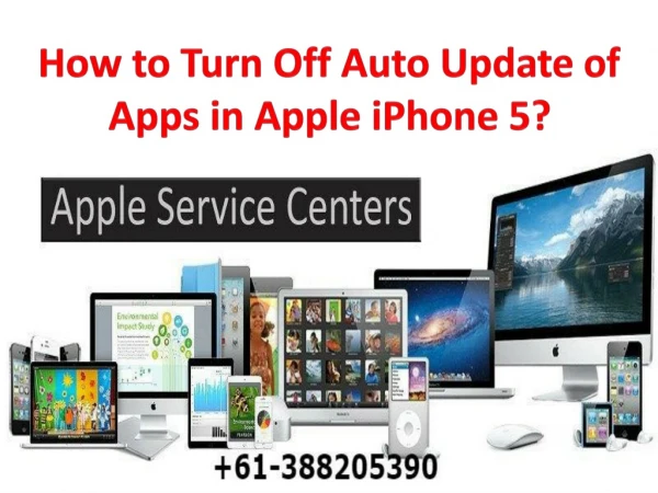 How to Turn Off Auto Update of Apps in Apple iPhone 5?