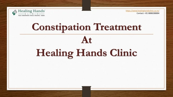 Constipation Treatment at Healing Hands Clinic