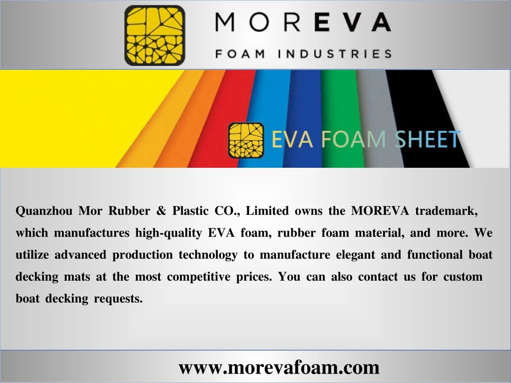 quanzhou mor rubber plastic co limited owns