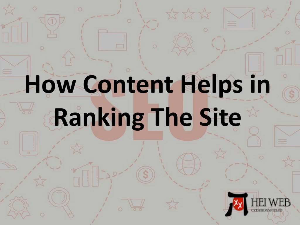 how content helps in ranking the site