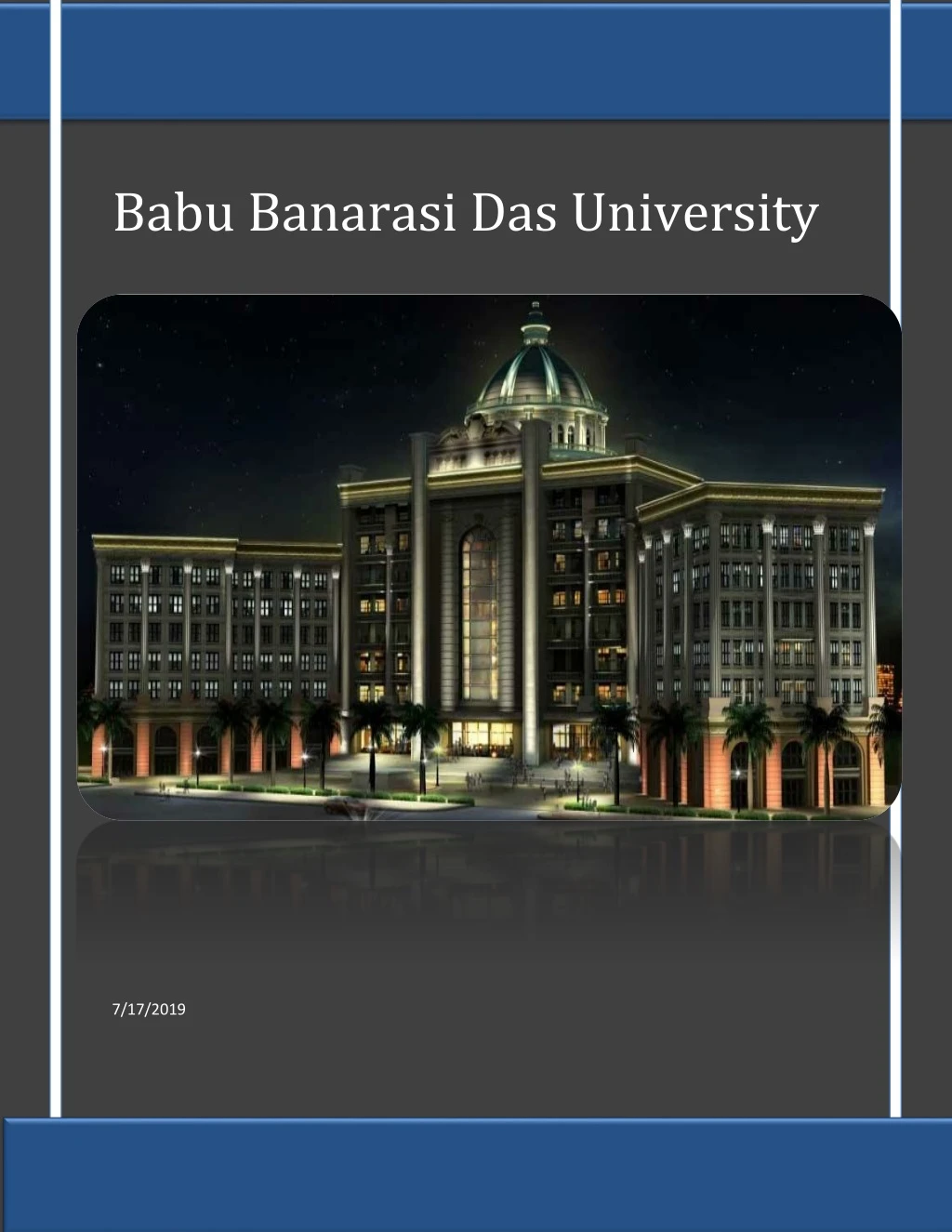 babu banarasi das university 7 17 2019