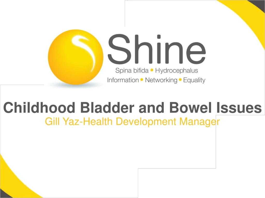 childhood bladder and bowel issues