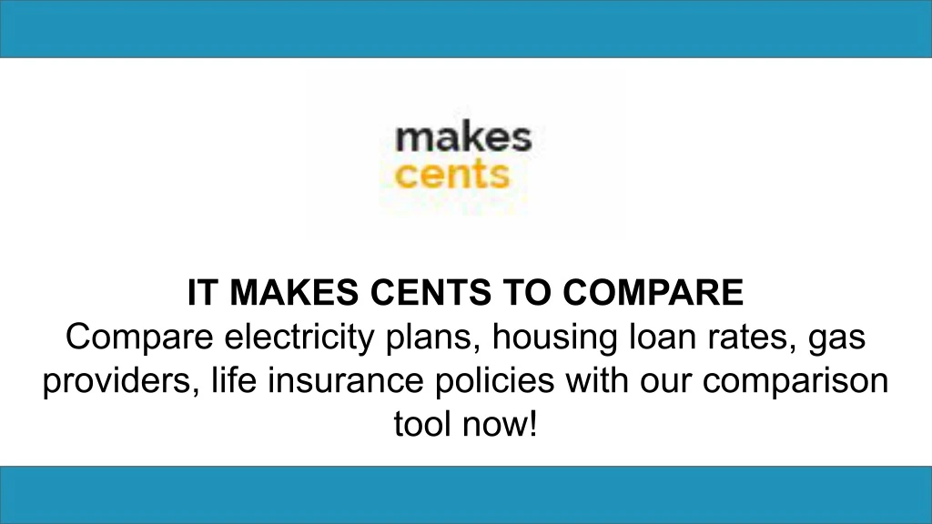 it makes cents to compare compare electricity