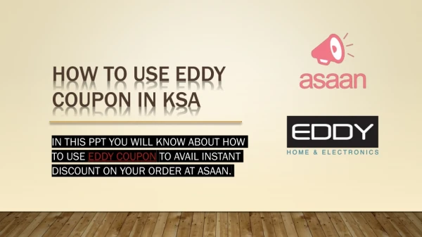 Avail discount on Home Appliances & Mobiles using Eddy coupon