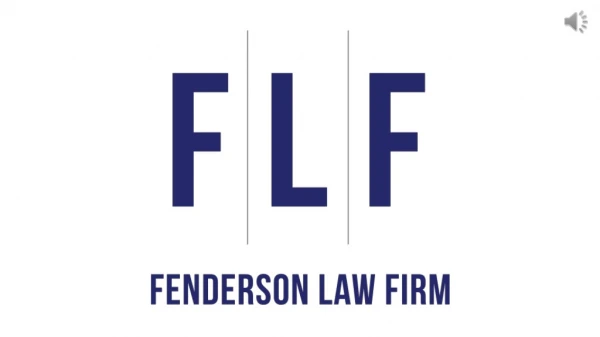 Personal Injury Lawyer - Fenderson Law Firm