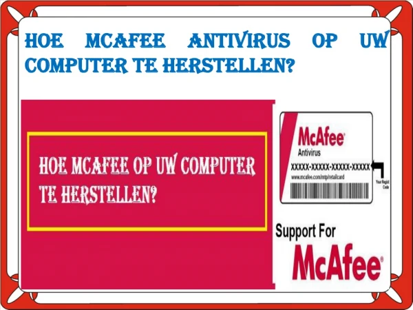 Hoe McAfee op uw computer te herstellen?
