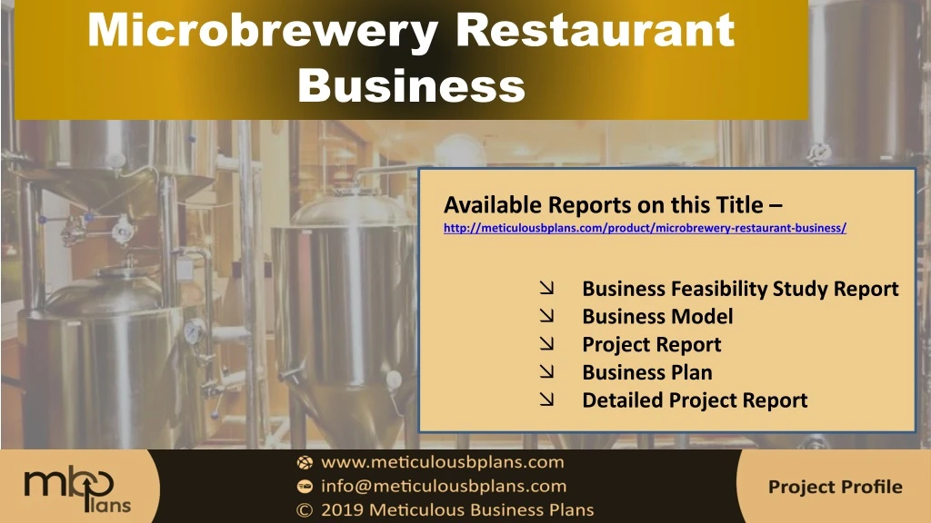microbrewery restaurant business
