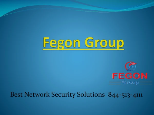 Best Network and Internet Security | 844-513-4111 | Fegon Group