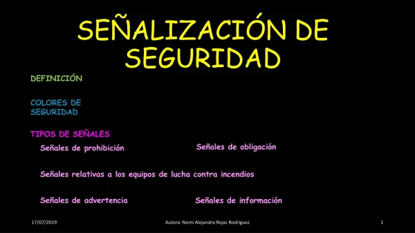 PUBLICO MI ACTIVIDAD: SEÑALIZACIÒN DE SEGURIDAD