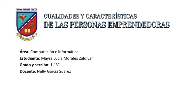 PUBLICO MI ACTIVIDAD CUALIDADES Y CARACTERÍSTICAS DE LAS PERSONAS EMPRENDEDORAS